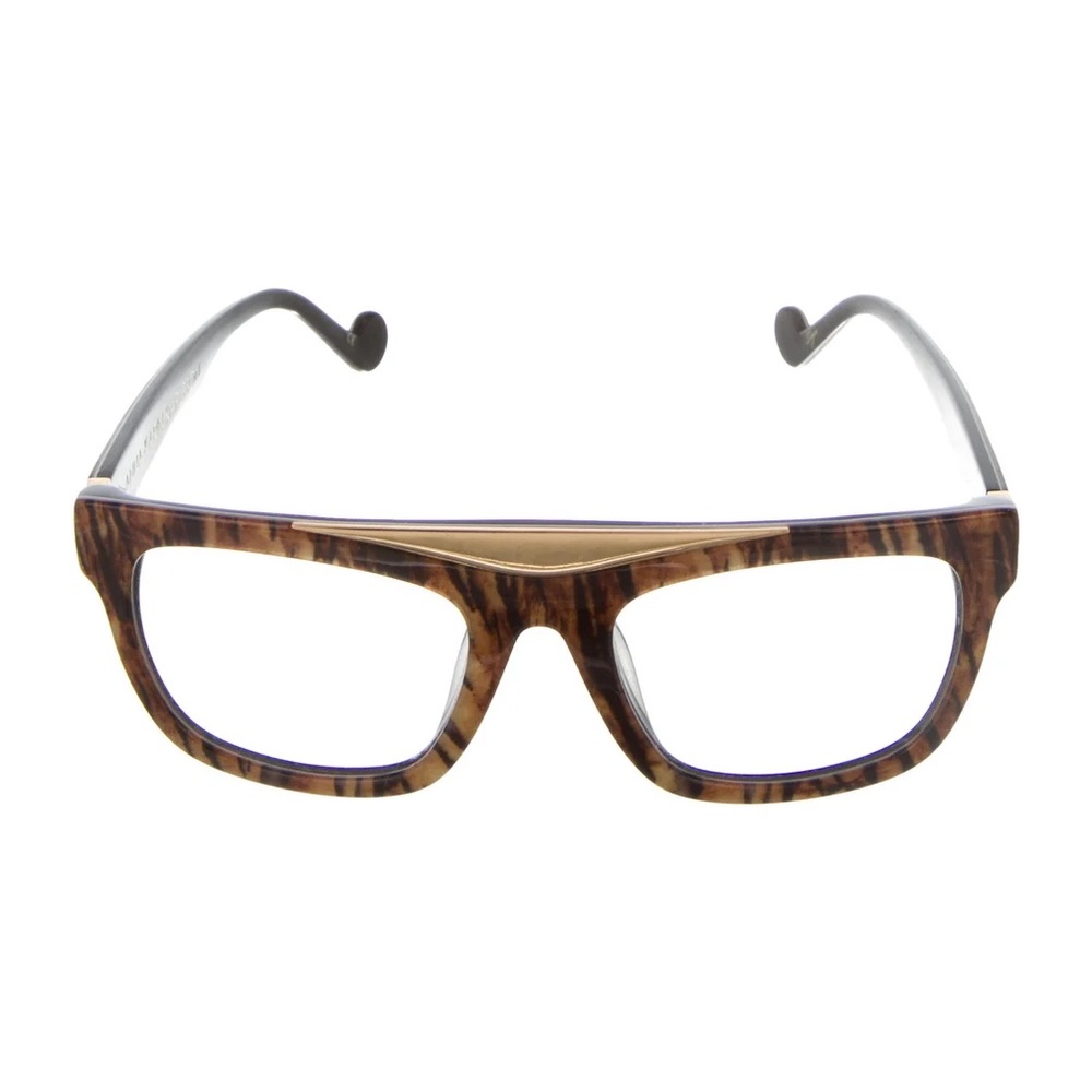 Anna Karin Karlsson Baby I’m Gone Prescription Glasses Gold Tone Tiger Print